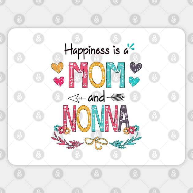 Happiness Is A Mom And Nonna Wildflower Happy Mother's Day Magnet by KIMIKA